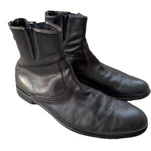 Paul Smith York Boots Handmade Black Italian Leather Mens US 9 Euro 43